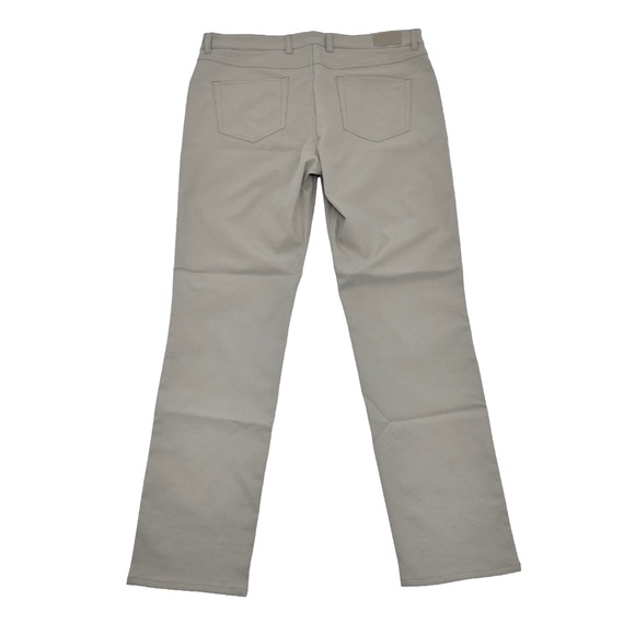 Peter Millar EB66 Mens 36x32 Chino Pants Khaki Beige Classic Fit 2-Way Stretch - Picture 10 of 14